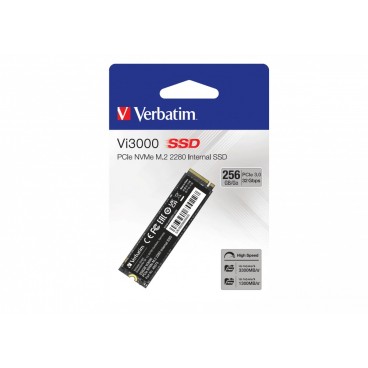 Verbatim Vi3000 PCIe NVMe M.2 SSD 256GB 256 Go PCI Express 3.0