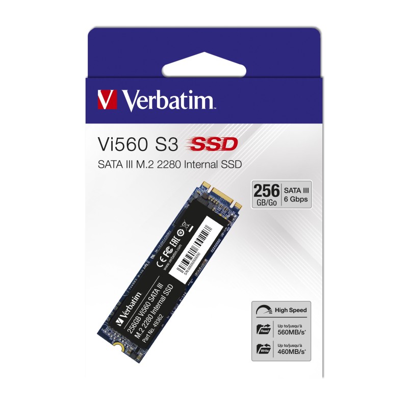 SSD M.2 Verbatim S3 256 Vi560 Go