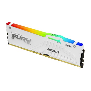 Kingston Technology FURY 32 Go 5600 MT s DDR5 CL40 DIMM (Kits de 2) Beast White RGB XMP