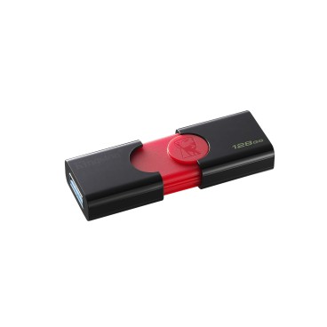 Kingston Technology DataTraveler 106 lecteur USB flash 128 Go USB Type-A 3.2 Gen 1 (3.1 Gen 1) Noir, Rouge
