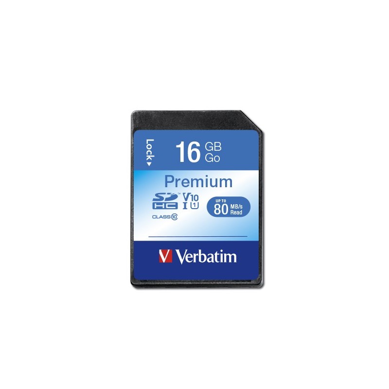 Verbatim Premium 16 Go SDHC Classe 10