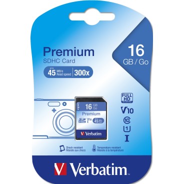 Verbatim Premium 16 Go SDHC Classe 10