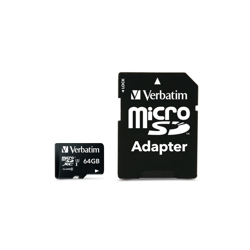 Verbatim Pro 64 Go MicroSDXC UHS Classe 10
