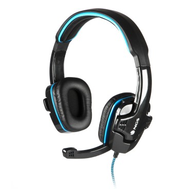 NGS GHX-505 écouteur casque Avec fil Arceau Jouer Noir, Bleu