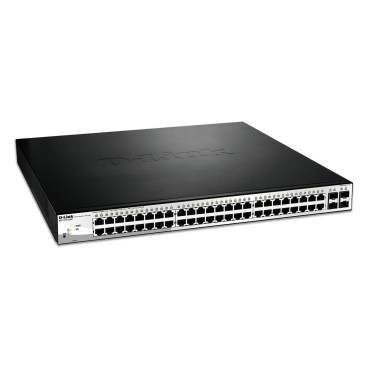 D-Link DGS-1210-52MP commutateur réseau Géré L2 Gigabit Ethernet (10 100 1000) Connexion Ethernet, supportant l'alimentation