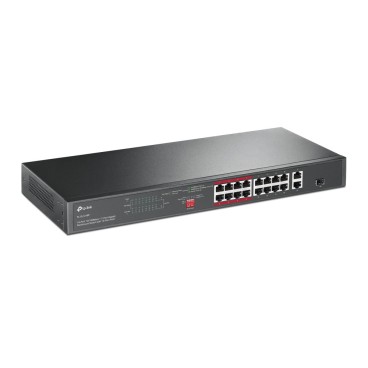 TP-Link TL-SL1218P commutateur réseau Non-géré Gigabit Ethernet (10 100 1000) Connexion Ethernet, supportant l'alimentation via