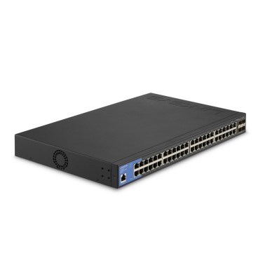 Linksys Switch manageable Gigabit à 48 ports avec emplacements pour 4 ports 10 G Uplink SFP+