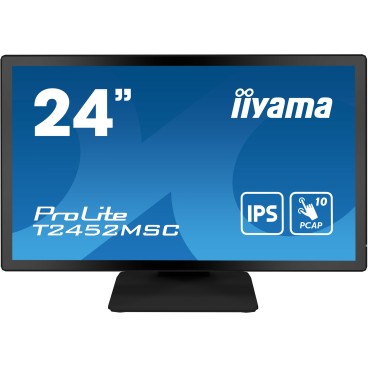iiyama ProLite T2452MSC-B1 écran plat de PC 60,5 cm (23.8") 1920 x 1080 pixels Full HD LCD Écran tactile Multi-utilisateur Noir