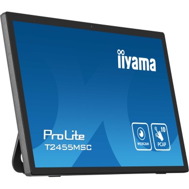 iiyama T2455MSC-B1 affichage de messages Écran plat de signalisation numérique 61 cm (24") LED 400 cd m² Full HD Noir Écran