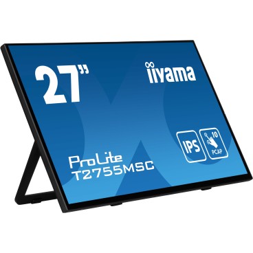 iiyama ProLite T2755MSC-B1 écran plat de PC 68,6 cm (27") 1920 x 1080 pixels Full HD LED Écran tactile Dessus de table Noir