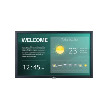 LG 22SM3G-B affichage de messages Écran plat de signalisation numérique 54,6 cm (21.5") IPS Wifi 250 cd m² Full HD Noir Intégré