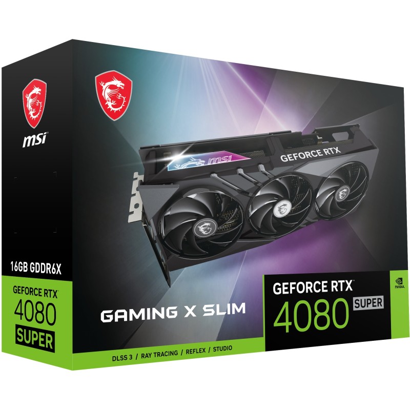 MSI GAMING GeForce RTX 4080 SUPER 16G X SLIM NVIDIA 16 Go GDDR6X