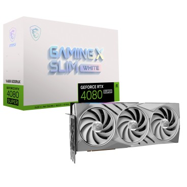 MSI GeForce RTX 4080 SUPER 16G GAMING X SLIM WHITE NVIDIA 16 Go GDDR6X