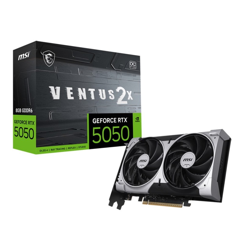MSI GEFORCE RTX 5050 8G VENTUS 2X OC carte graphique NVIDIA 8 Go GDDR6