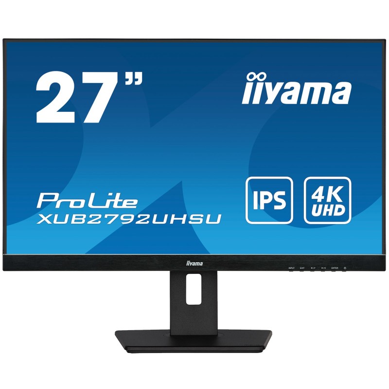 iiyama ProLite XUB2792UHSU-B5 écran plat de PC 68,6 cm (27") 3840 x 2160 pixels 4K Ultra HD LED Noir