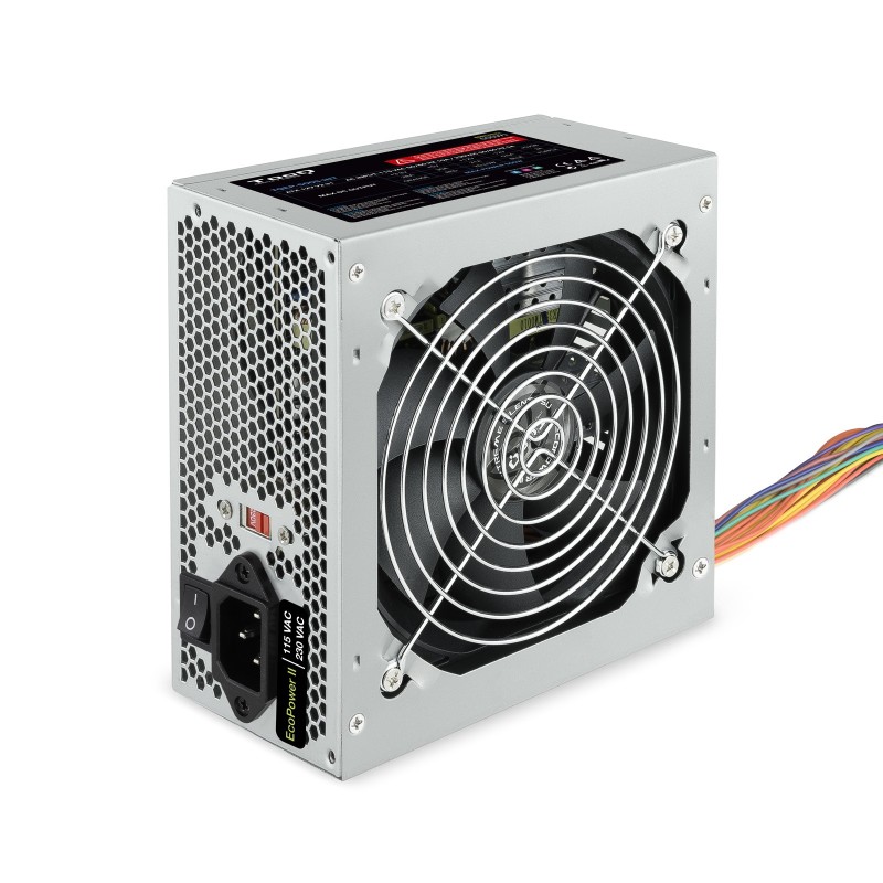 TooQ TQEP-500S-INT unité d'alimentation d'énergie 500 W 24-pin ATX ATX Argent