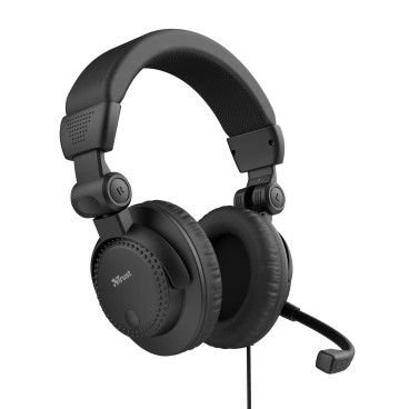 Trust Como Casque Avec fil Arceau Appels Musique Noir