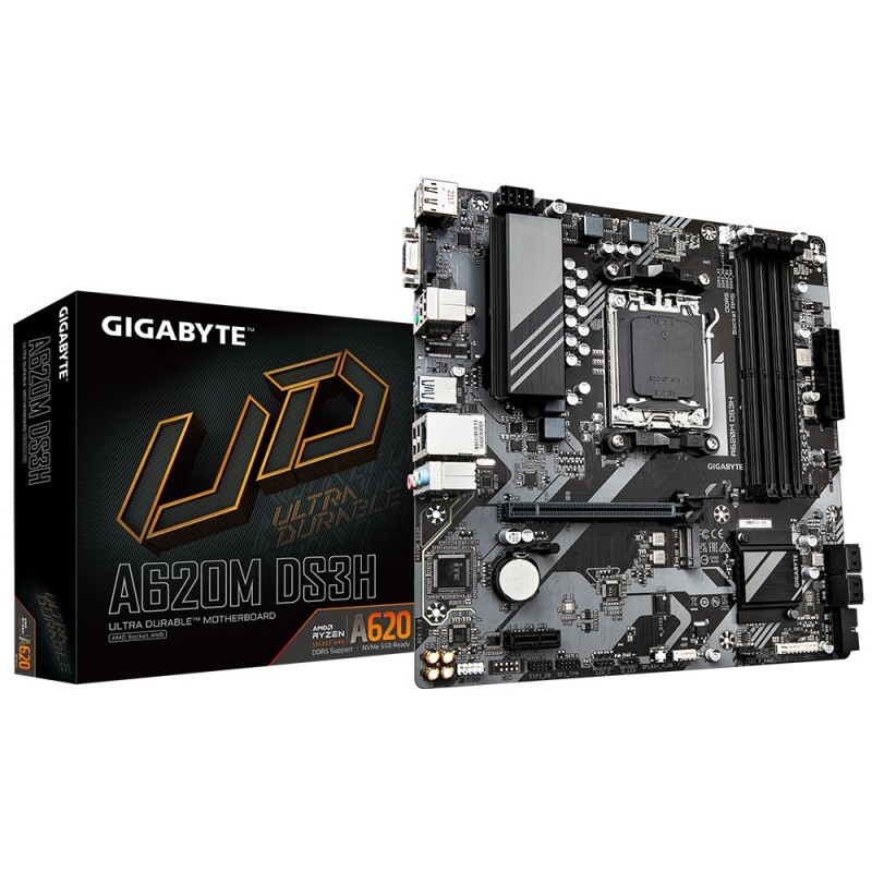 Gigabyte A620M DS3H carte mère AMD A620 Emplacement AM5 micro ATX