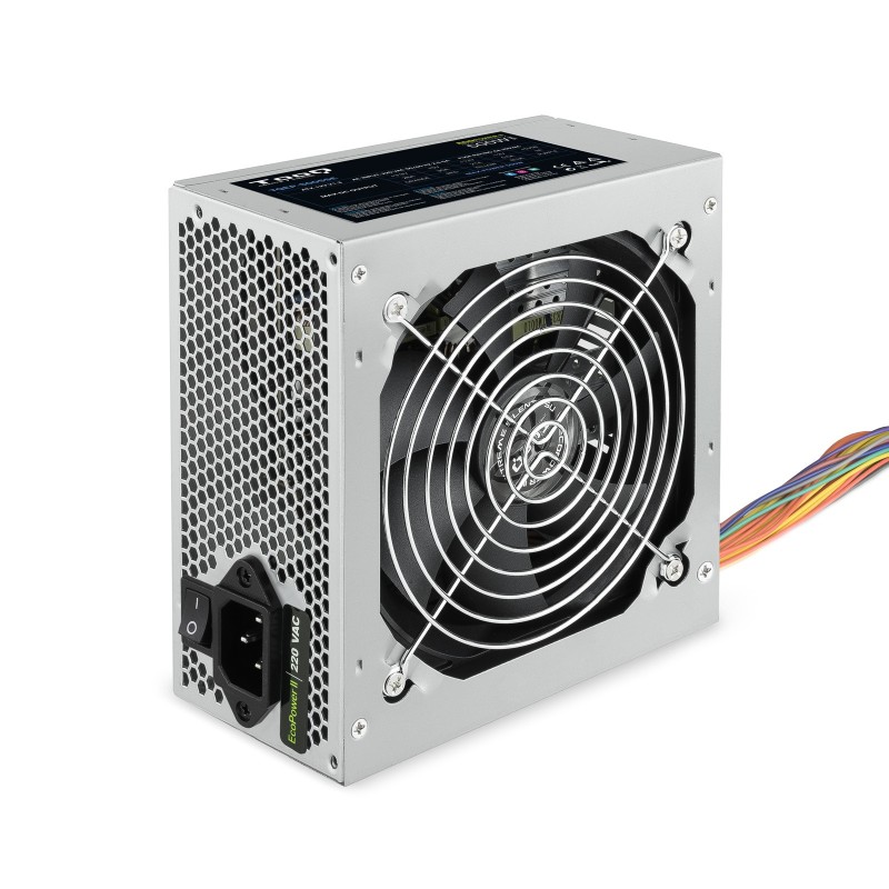 TooQ TQEP-500SSE unité d'alimentation d'énergie 500 W 24-pin ATX ATX Argent