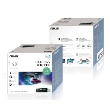 ASUS BW-16D1HT Retail Silent lecteur de disques optiques Interne Blu-Ray RW Noir