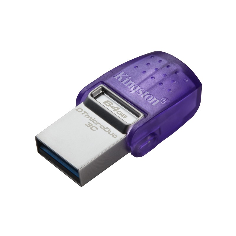 Kingston Technology DataTraveler 64 Go microDuo 3C 200 Mo s dual USB-A + USB-C