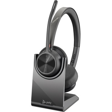 POLY Micro-casque stéréo USB-A Voyager 4320 UC + adaptateur USB-A BT700 + base de chargement