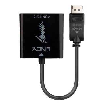 Lindy 41068 câble vidéo et adaptateur 1,5 m DisplayPort HDMI Type A (Standard) Noir