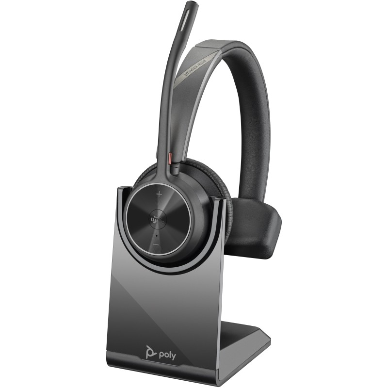 POLY Casque VOYAGER 4320-M certifié Microsoft Teams avec socle de charge