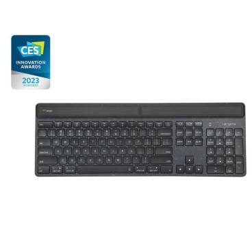 Targus Sustainable Energy Harvesting EcoSmart clavier Bluetooth AZERTY Français Noir