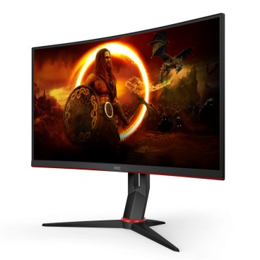 AOC CQ27G2S BK écran plat de PC 68,6 cm (27") 2560 x 1440 pixels Quad HD Noir, Rouge