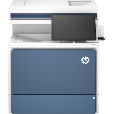 HP Color LaserJet Enterprise Flow Imprimante MFP 5800zf, Impression, copie, scan, fax, Chargeur automatique de documents Bacs