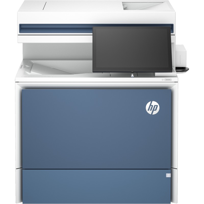 HP Color LaserJet Enterprise Flow Imprimante MFP 5800zf, Impression, copie, scan, fax, Chargeur automatique de documents Bacs