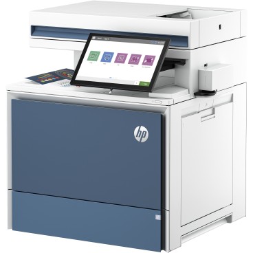 HP Color LaserJet Enterprise Flow Imprimante MFP 5800zf, Impression, copie, scan, fax, Chargeur automatique de documents Bacs