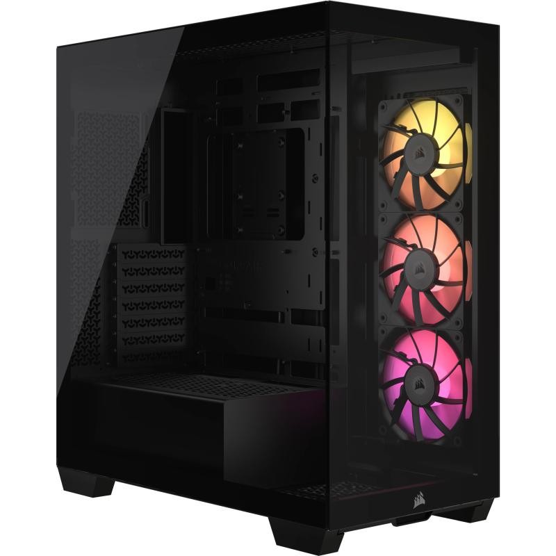 CORSAIR ICUE LINK 3500X ARGB Mid-Tower PC Case, Black