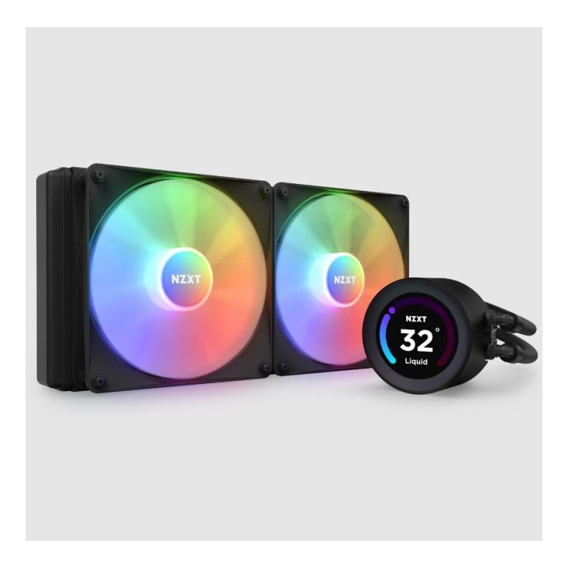 NZXT Kraken Elite 280 RGB Processeur Refroidisseur de liquide tout-en-un 14 cm Noir 1 pièce(s)