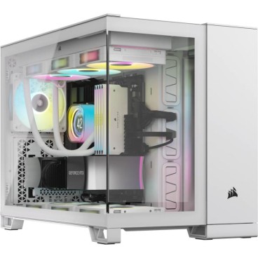 CORSAIR 2500X Micro ATX Dual Chamber PC Case - White