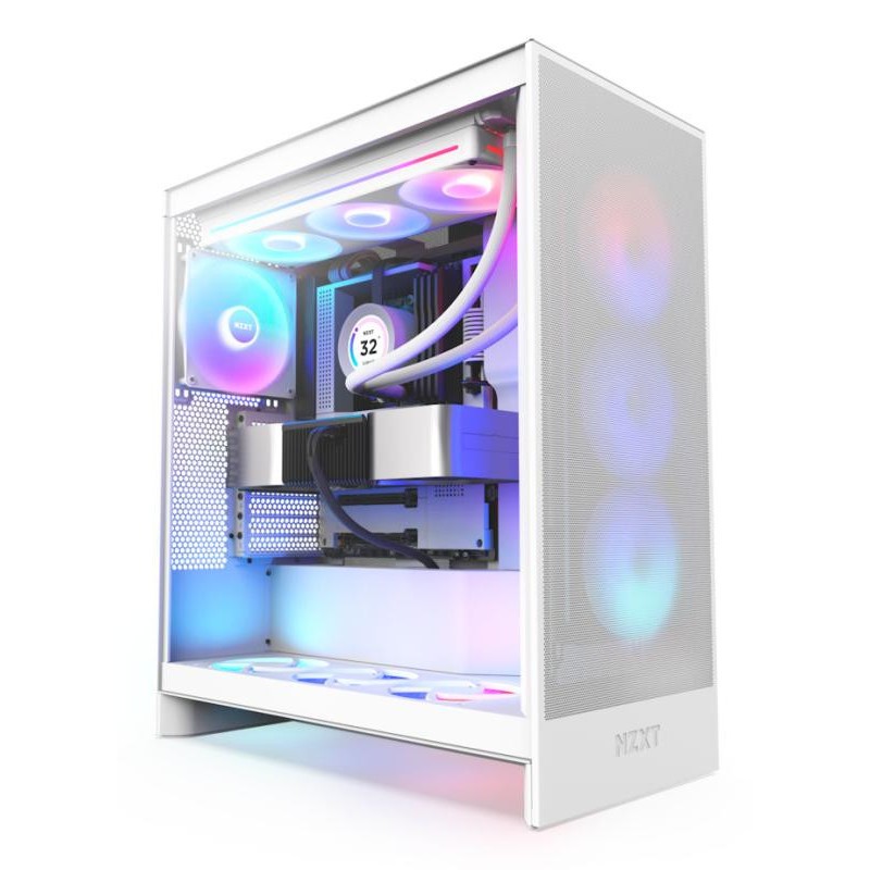 NZXT H7 Flow RGB All White