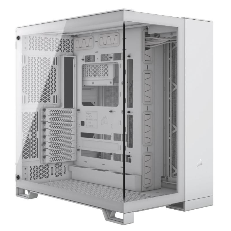 CORSAIR 6500X Mid-Tower Dual Chamber PC Case-WHITE