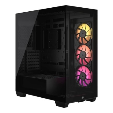 CORSAIR ICUE LINK 3500X ARGB Mid-Tower PC Case, Black