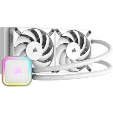 Corsair H100I Elite Processeur Refroidisseur de liquide tout-en-un 12 cm Blanc 1 pièce(s)