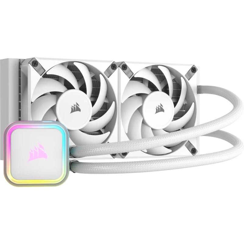 Corsair H100I Elite Processeur Refroidisseur de liquide tout-en-un 12 cm Blanc 1 pièce(s)