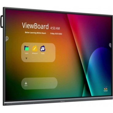 Viewsonic IFP7550-5F tableau blanc interactif 190,5 cm (75") 3840 x 2160 pixels Écran tactile Noir HDMI