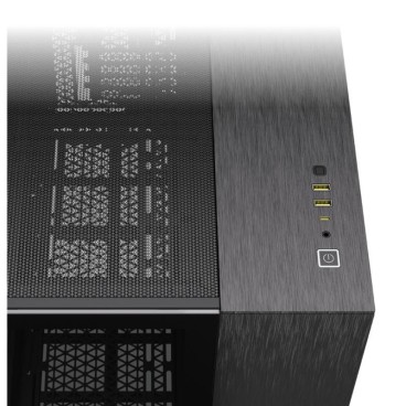 CORSAIR 2500X mATX PC Case, Black/Obsidian Aluminum