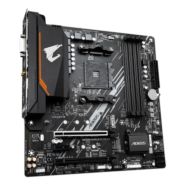 GIGABYTE B550M AORUS ELITE AX Carte mère - Processeurs AMD Ryzen 5000, VRM 5+3 phases, jusqu'à 4733 MHz DDR4, 1xPCIe 4.0 +