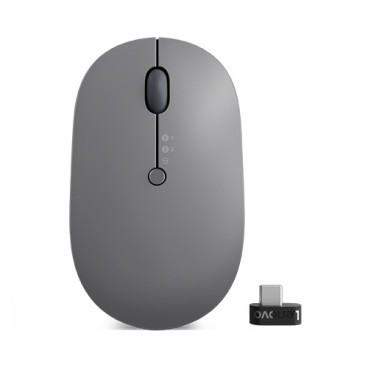 Lenovo Go Multi-Device souris Bureau Ambidextre RF sans fil + Bluetooth Optique 2400 DPI