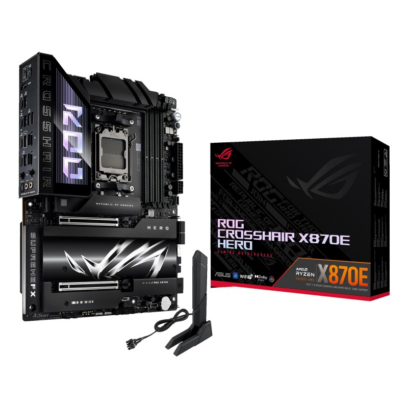 ASUS ROG CROSSHAIR X870E HERO AMD X870E Emplacement AM5 ATX