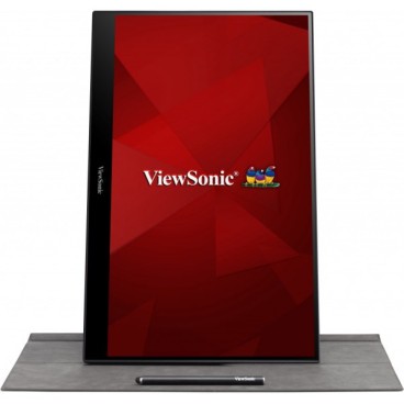 Viewsonic TD1655 écran plat de PC 39,6 cm (15.6") 1920 x 1080 pixels Full HD LED Écran tactile Multi-utilisateur Noir, Argent