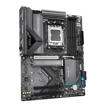 GIGABYTE X870 EAGLE WIFI7 Carte Mère - Prend en charge les processeurs AMD Ryzen 9000, 14+2+2 phases VRM, jusqu'à 8000MHz DDR5