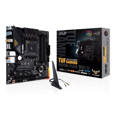 ASUS TUF GAMING B550M-PLUS WIFI II AMD B550 Emplacement AM4 micro ATX