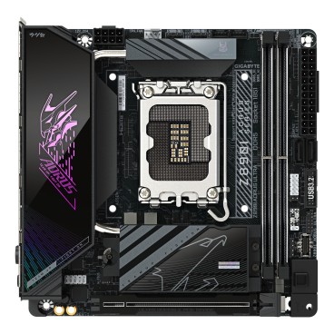 GIGABYTE Carte mère Z890I AORUS ULTRA - Prend en charge les processeurs Intel Core Ultra (Série 2), VRM à 8+1+2 phases, jusqu'à